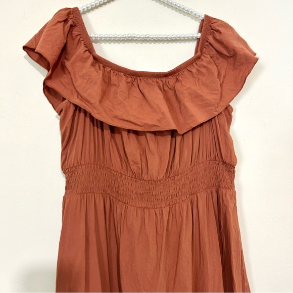 Old Navy Waist Defined Ruffle Off The Shoulder Smocked Maxi Dress SIZE XXL - Picture 3 of 6
